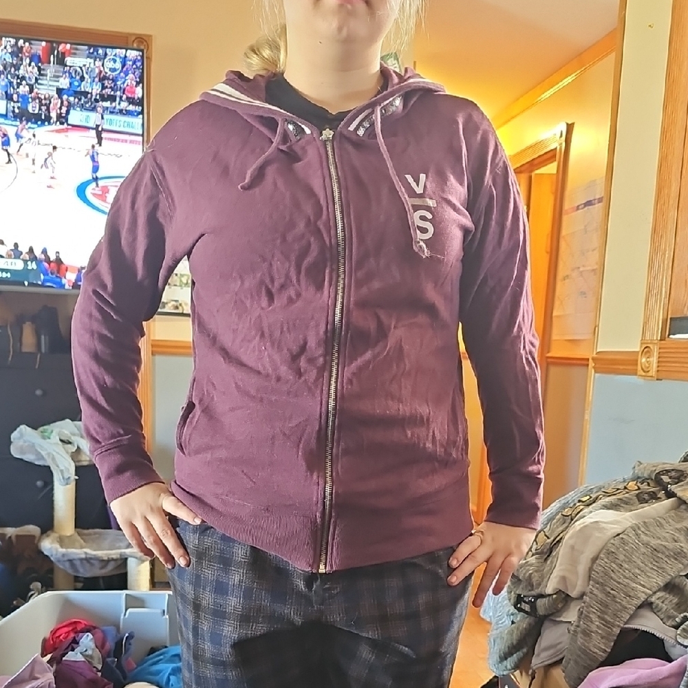 Victoria's Secret Purple Zip-Up Hoodie